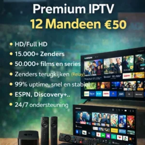 Premium IPTV 3 Maanden Abonnement