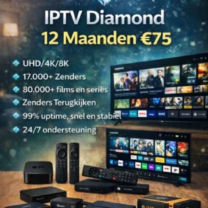 Diamond IPTV 1 Jaar Abonnement