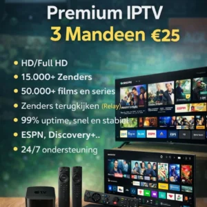 Premium IPTV 1 Jaar Abonnement