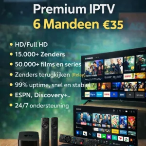 Premium IPTV 6 Maanden Abonnement