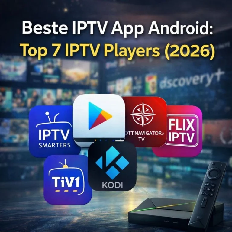 Beste IPTV App Android: Top 7 IPTV Players (2026)