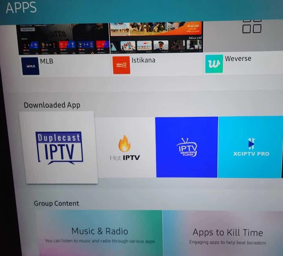 Samsung Smart Hub met zoekresultaat "Hot Player"
